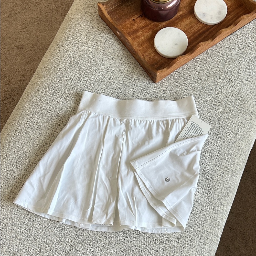 Lululemon White Tennis Time Skirt
